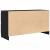 Dulap TV, negru, 100x35x54 cm, lemn prelucrat GartenMobel Dekor