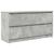 Comodă TV, gri beton, 100x35x54 cm, lemn prelucrat GartenMobel Dekor