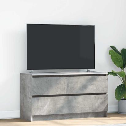 Comodă TV, gri beton, 100x35x54 cm, lemn prelucrat GartenMobel Dekor