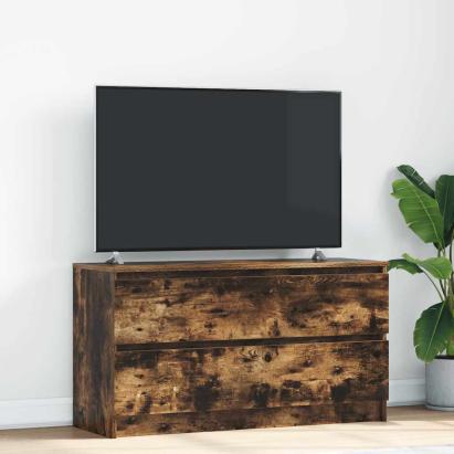 Comodă TV, stejar fumuriu, 100x35x54 cm, lemn compozit GartenMobel Dekor