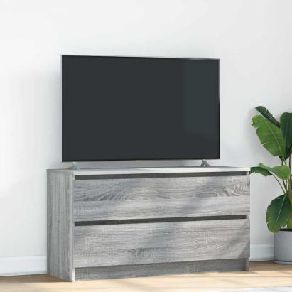 Comodă TV, gri sonoma, 100x35x54 cm, lemn compozit GartenMobel Dekor
