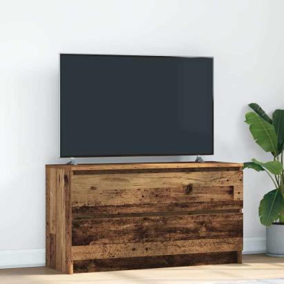 Comodă TV, lemn vechi, 100x35x54 cm, lemn prelucrat GartenMobel Dekor