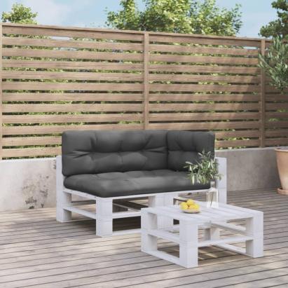 Perne de paleți, 3 buc., antracit, material textil GartenMobel Dekor