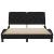 Cadru de pat cu LED fără saltea Negru 140x200 cm Material GartenMobel Dekor