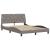 Cadru de pat cu LED fără saltea Taupe 140x200 cm Material GartenMobel Dekor
