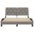Cadru de pat cu LED fără saltea Taupe 140x200 cm Material GartenMobel Dekor