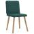 Scaune de bucătărie, 6 buc., verde închis, material textil GartenMobel Dekor