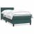 Pat box spring cu saltea, verde închis, 80x220 cm, catifea GartenMobel Dekor
