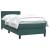 Pat box spring cu saltea, verde închis, 80x220 cm, catifea GartenMobel Dekor