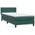 Pat box spring cu saltea, verde închis, 80x220 cm, catifea GartenMobel Dekor