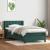 Pat box spring cu saltea, verde închis, 80x220 cm, catifea GartenMobel Dekor