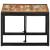 Masuta de cafea multicolora 50x50x35 cm lemn masiv recuperat GartenMobel Dekor