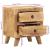 Noptiera 2 buc 40x32x46 cm Lemn masiv Mango brut GartenMobel Dekor