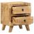 Noptiera 2 buc 40x32x46 cm Lemn masiv Mango brut GartenMobel Dekor