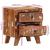 Noptiera 2 buc 40x32x46 cm lemn masiv recuperat GartenMobel Dekor