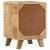 Noptiera 2 buc 37x32x50 cm Lemn masiv Mango brut GartenMobel Dekor