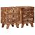 Noptiera 2 buc 37x32x50 cm lemn masiv recuperat GartenMobel Dekor