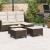 Scaune de grădină cu perne 2 buc Maro 55x55x36 cm Poly Ratan GartenMobel Dekor