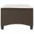 Scaune de grădină cu perne 2 buc Maro 55x55x36 cm Poly Ratan GartenMobel Dekor