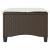 Scaune de grădină cu perne 2 buc Maro 55x55x36 cm Poly Ratan GartenMobel Dekor