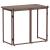 Masă pliabilă de grădină maro 90x51x75 cm Poly Ratan GartenMobel Dekor