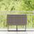 Masă de grădină pliabilă gri 90x51x75 cm Poly Ratan GartenMobel Dekor