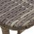Masă de grădină pliabilă gri 90x51x75 cm Poly Ratan GartenMobel Dekor