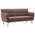 Canapea cu 3 locuri, material textil, 172 x 70 x 82 cm, maro GartenMobel Dekor