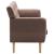 Canapea cu 3 locuri, material textil, 172 x 70 x 82 cm, maro GartenMobel Dekor