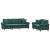Set canapea cu perne, 2 piese, verde închis, catifea GartenMobel Dekor