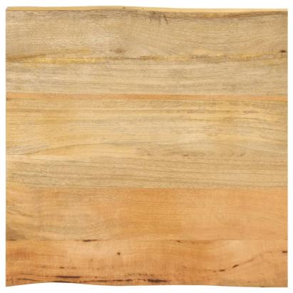 Blat masă cu margini naturale, 40x40x2,5 cm, lemn masiv mango GartenMobel Dekor