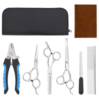 Set 6 piese foarfece pentru îngrijirea câinilor oțel inoxidabil GartenMobel Dekor