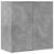 Servantă, gri beton, 79x38x80 cm, lemn compozit GartenMobel Dekor