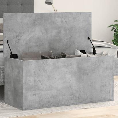 Cutie de depozitare, gri beton, 100x42x46 cm, lemn prelucrat GartenMobel Dekor