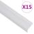 Profile trepte în formă de L, 15 buc, argintiu, 90 cm, aluminiu GartenMobel Dekor
