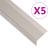 Profile trepte în formă de L, 5 buc. șampanie 90 cm aluminiu GartenMobel Dekor