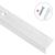 Profile trepte formă L, 15 buc, argintiu, 100 cm, aluminiu GartenMobel Dekor