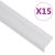 Profile trepte formă L, 15 buc, argintiu, 100 cm, aluminiu GartenMobel Dekor