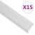 Profile trepte formă L, 15 buc, argintiu, 100 cm, aluminiu GartenMobel Dekor