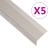 Profile trepte în formă de L, 5 buc. șampanie 100 cm aluminiu GartenMobel Dekor