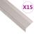 Profile trepte în formă de L, 15 buc. șampanie 100 cm aluminiu GartenMobel Dekor
