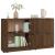 Servante, 2 piese, stejar maro, 60x30x70 cm, lemn prelucrat GartenMobel Dekor