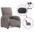 Fotoliu electric de masaj rabatabil, gri taupe, textil GartenMobel Dekor