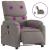 Fotoliu electric de masaj rabatabil, gri taupe, textil GartenMobel Dekor