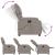Fotoliu electric de masaj rabatabil, gri taupe, textil GartenMobel Dekor