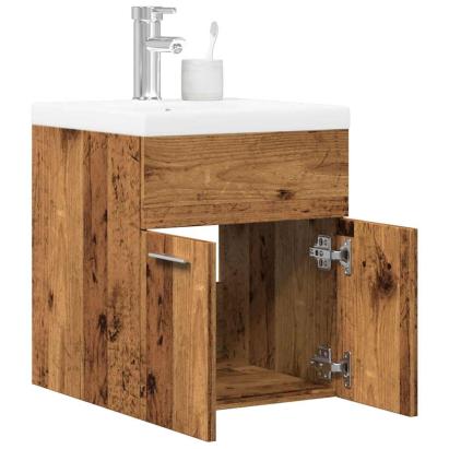 Set mobilier de baie, 2 piese, lemn vechi, lemn prelucrat GartenMobel Dekor