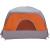 Cort de camping pentru 6 persoane, gri/portocaliu, impermeabil GartenMobel Dekor