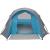 Cabină cort de camping, 4 persoane, albastru, impermeabil GartenMobel Dekor