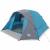 Cabină cort de camping, 4 persoane, albastru, impermeabil GartenMobel Dekor