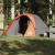 Cort de camping pentru 6 persoane, gri/portocaliu, impermeabil GartenMobel Dekor